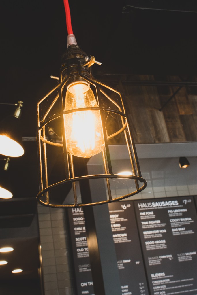 Dog Haus Bethesda Maryland Interior Photography: Light Fixture