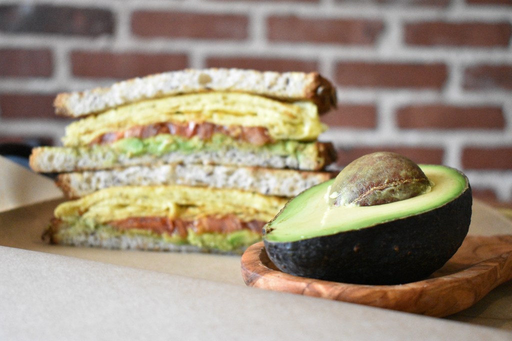 Java Nation Kensington Maryland Product, Coffee and Food Photography: Avocado Egg Sandwich